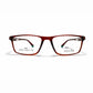 Jaguar TR 90 Rectangle Eyeglasses – Glossy Brown