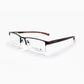 Azov 2.5 NVG Rectangular Eyeglasses – Dark Metal & Brown