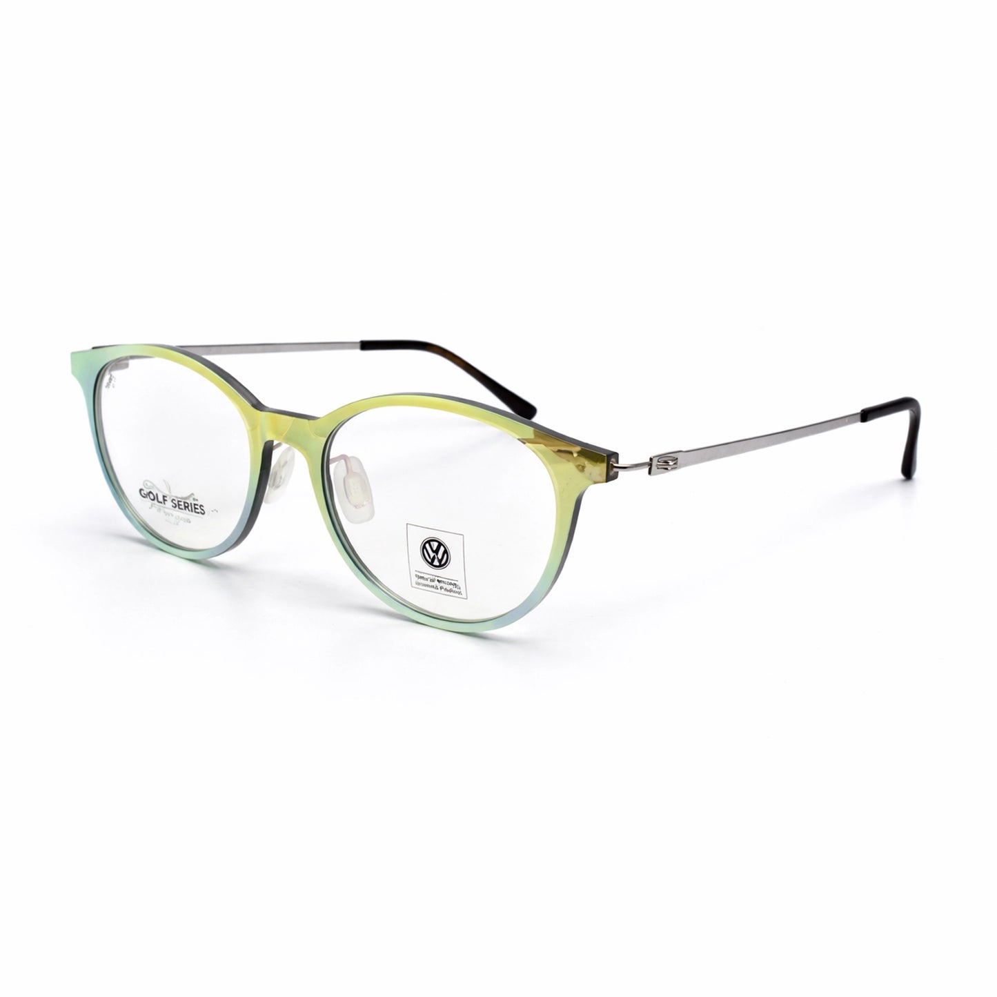 Gradient Green & Yellow Round Eyeglasses - Volkswagen Golf