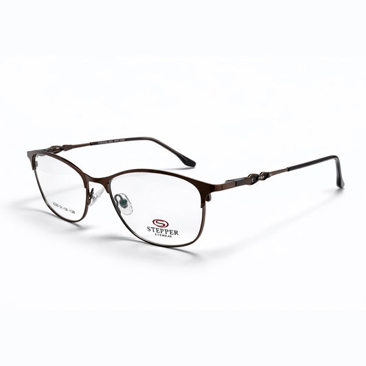 Brown Full Rim Oval Eyeglasses - Stepper Eyewear