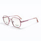 Rose Gold Full Rim Geometric Eyeglasses - Calebb