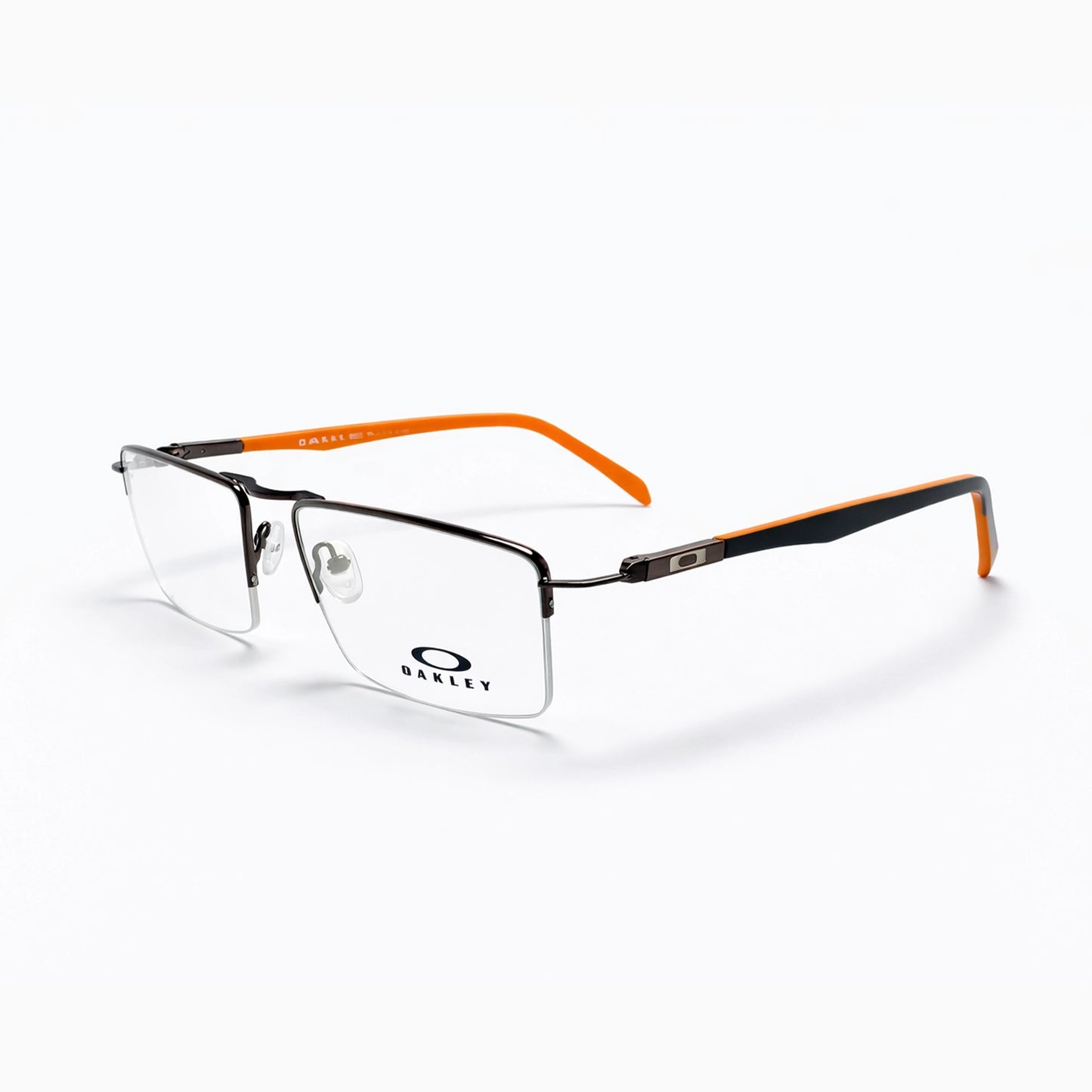 Oakley QS017 Rectangular Eyeglasses – Black & Orange Fusion
