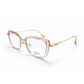 Pink and Gold Full Rim Square Eyeglasses - Dior