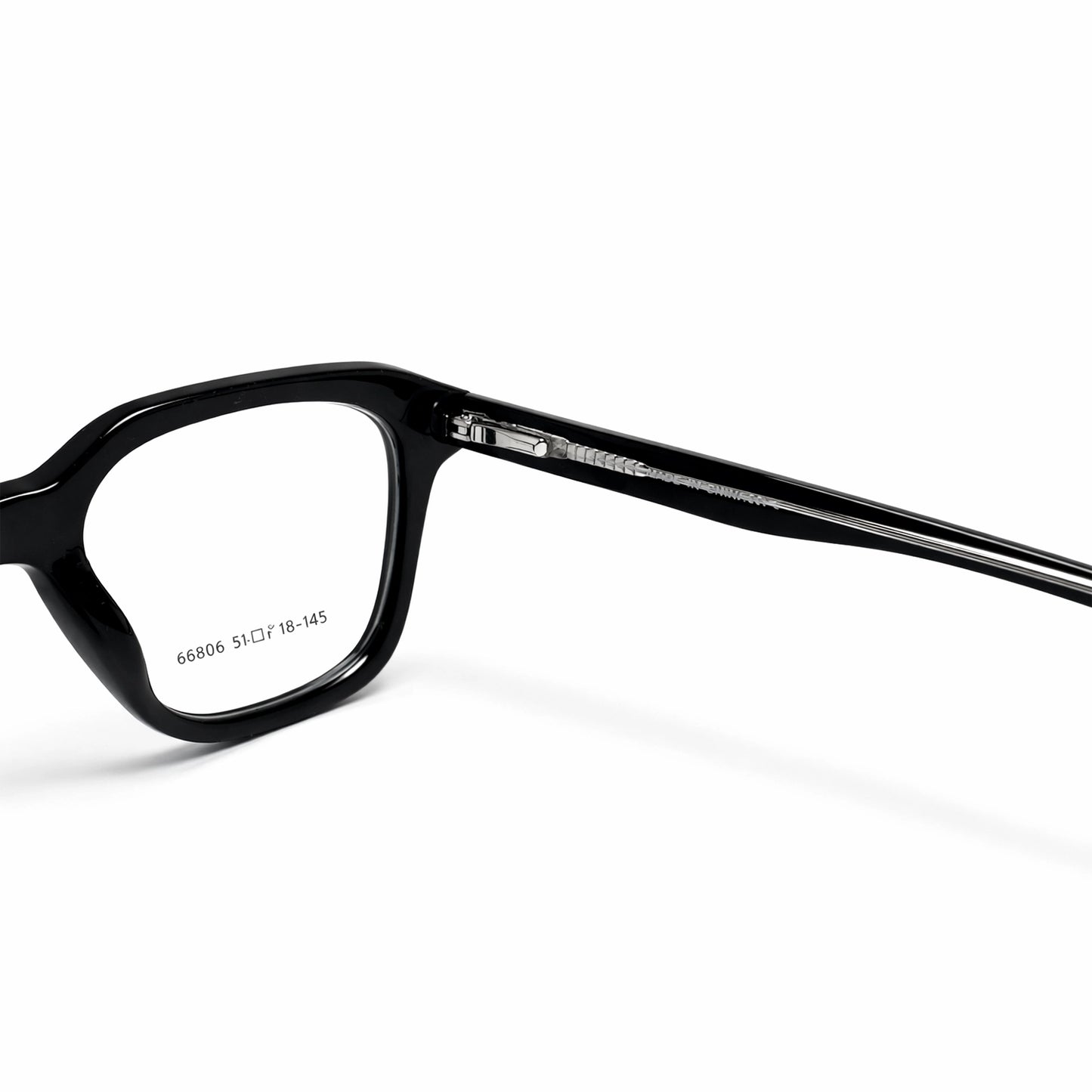 Black Full Rim Square Eyeglasses - Pagboiel