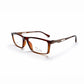 Jaguar TR 90 Rectangle Eyeglasses – Glossy Brown