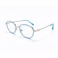 Crystal Blue Oval Round Eyeglasses - COMELY