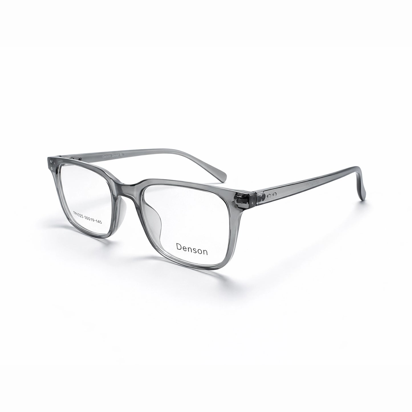 Denson TR1025 Square Eyeglasses – Transparent Gray