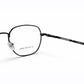 Black Full Rim Geometric Eyeglasses - Silhouette