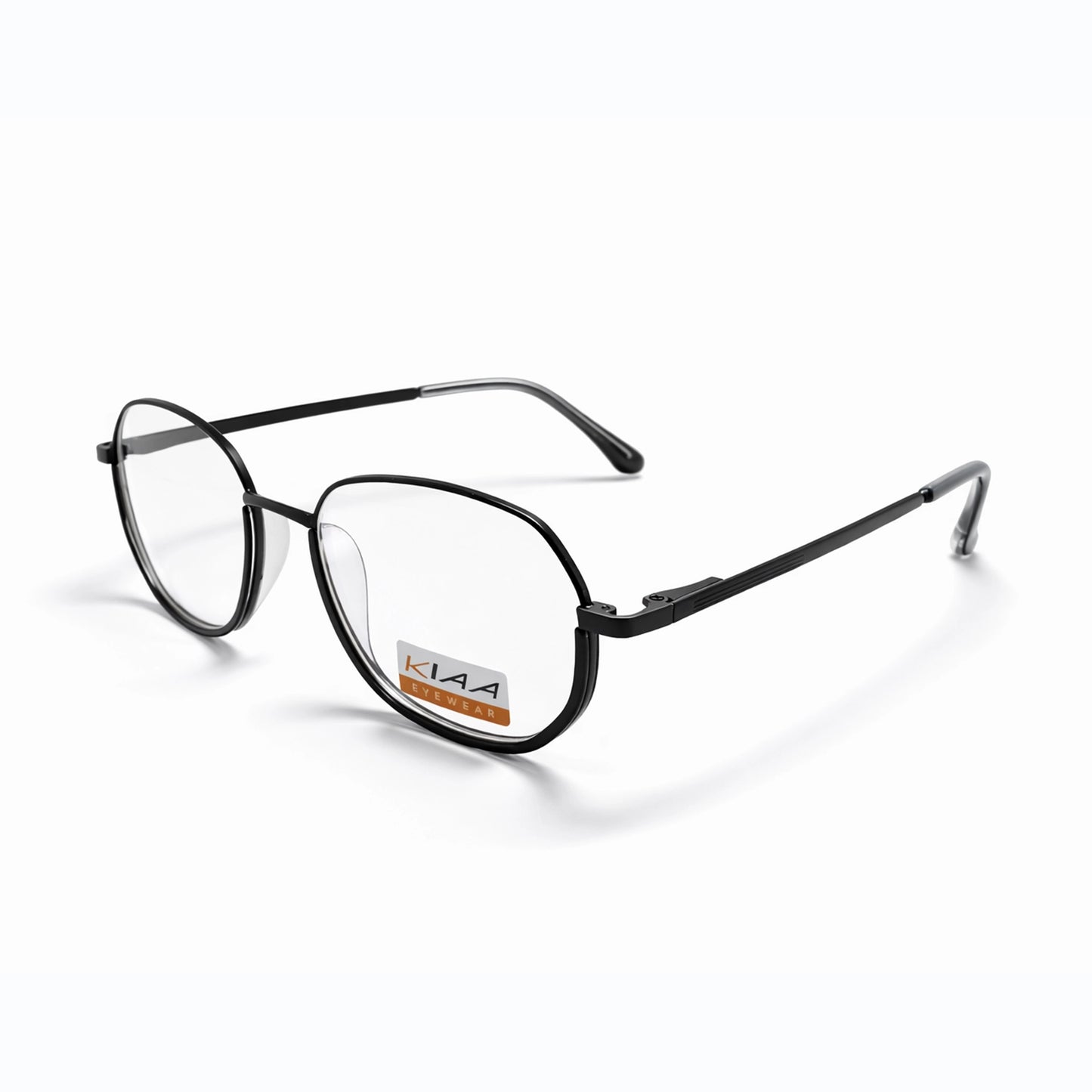 Black Full Rim Round Eyeglasses - KIA Eyewear