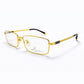 Gold Full Rim Rectangular Eyeglasses - SIDU POLO