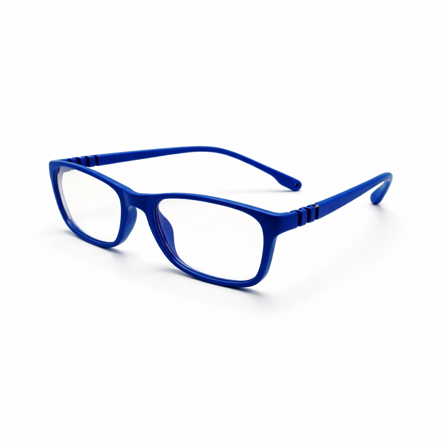 Soft-Square Matte Junior Eyeglasses - Slate Grey,Blue,Blue Ocean