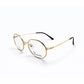 Upanda 3247 – Gold Metal Geometric Round Eyeglasses