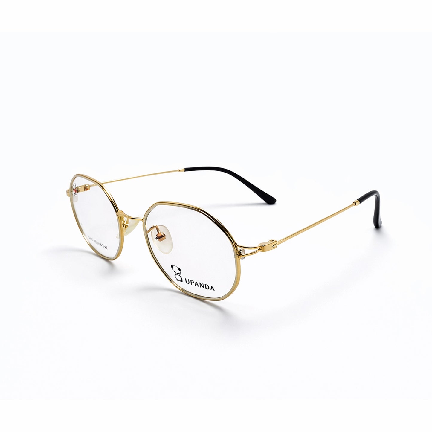 Upanda 3247 – Gold Metal Geometric Round Eyeglasses