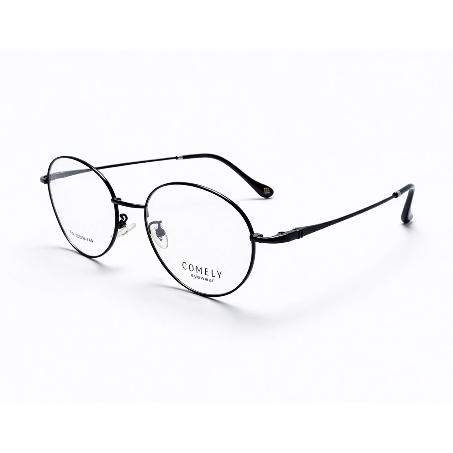 Comely 6124 Oval Eyeglasses – Classic Black