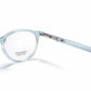 Sky Blue Transparent Full Rim Round Eyeglasses - Gucci