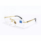 Gold Rimless Hexagonal Eyeglasses - ZEISS