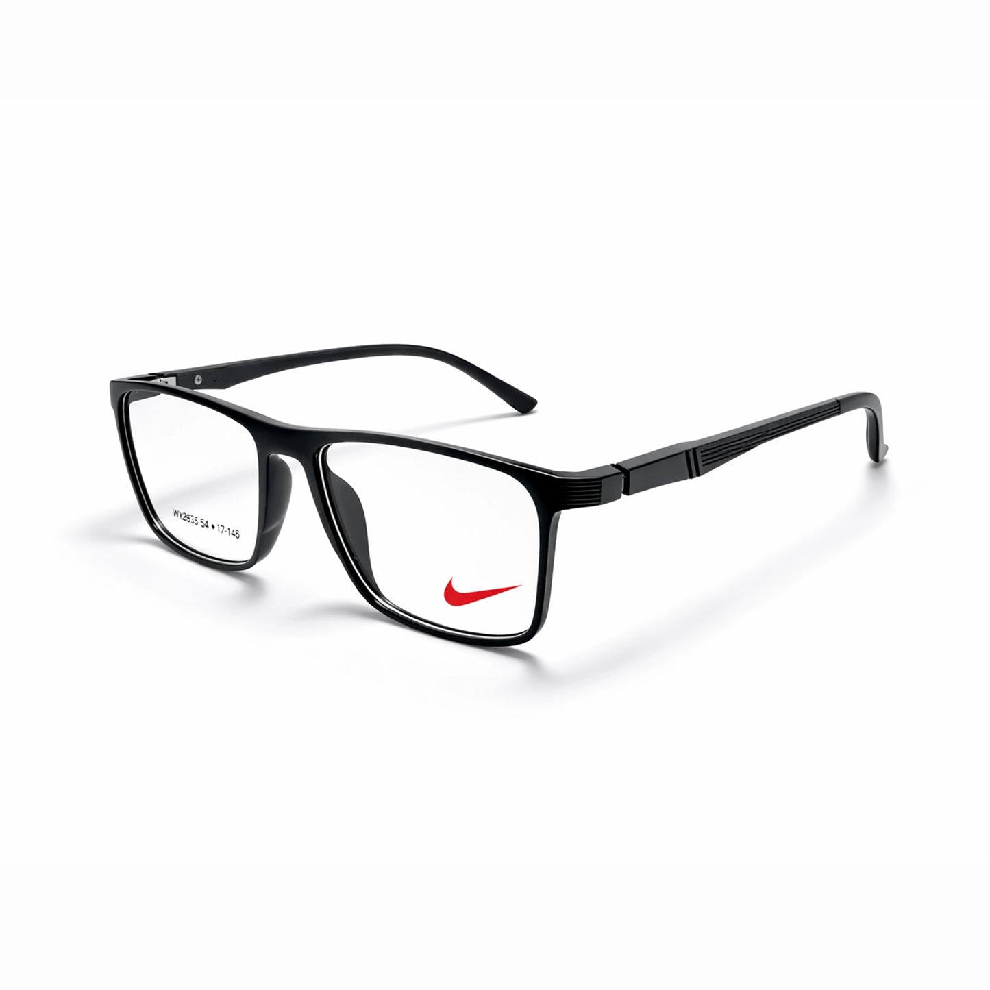 Nike W2635 Rectangular Eyeglasses – Glossy Black
