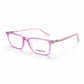 Transparent Pink Rectangular Eyeglasses - CARRERA