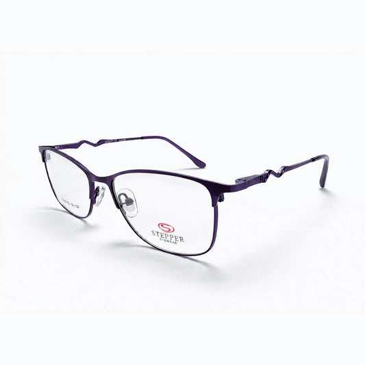 Purple Full Rim Rectangular Eyeglasses - Stepper Eyewear