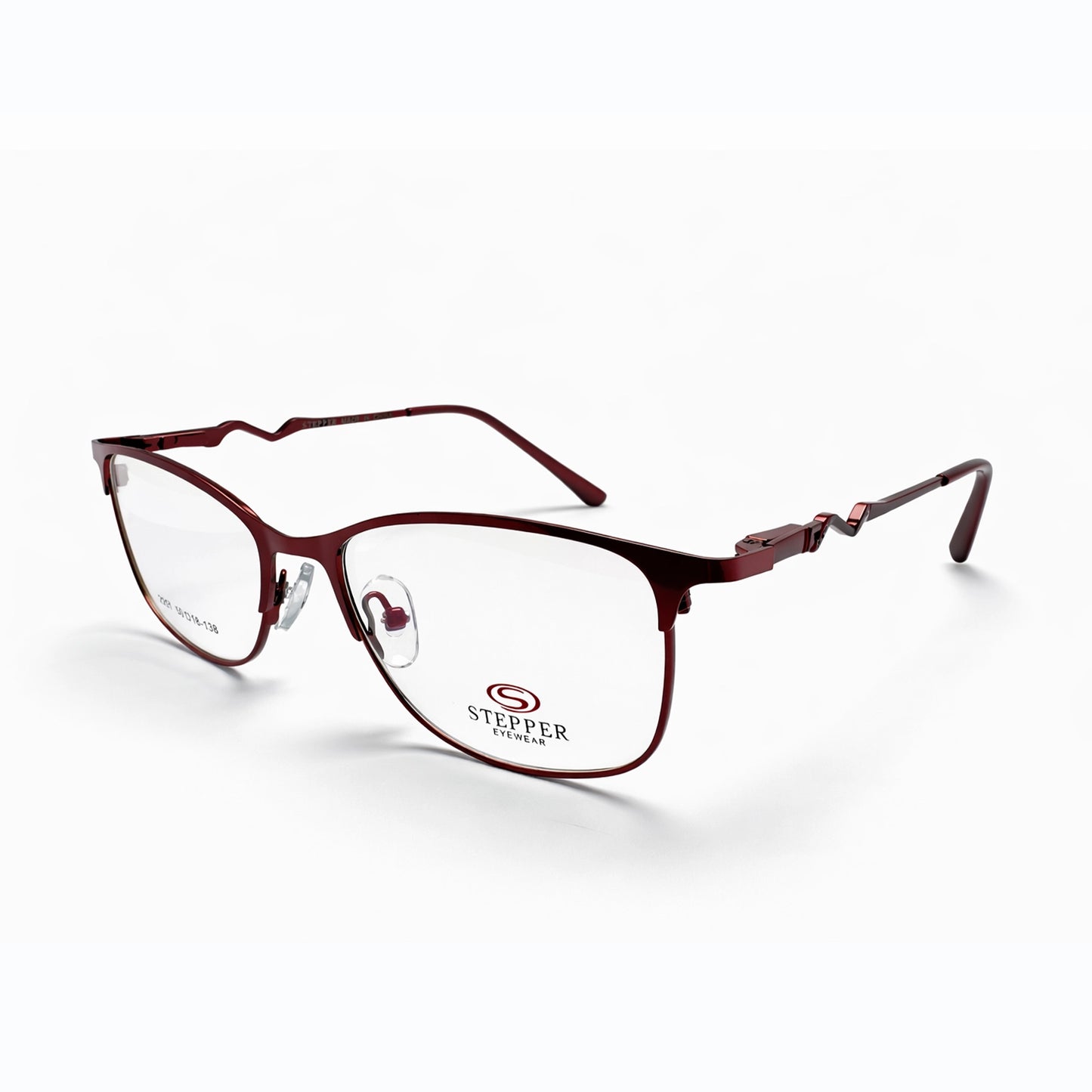 Maroon Full Rim Rectangular Eyeglasses - Stepper