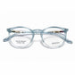 Sky Blue Transparent Full Rim Round Eyeglasses - Gucci