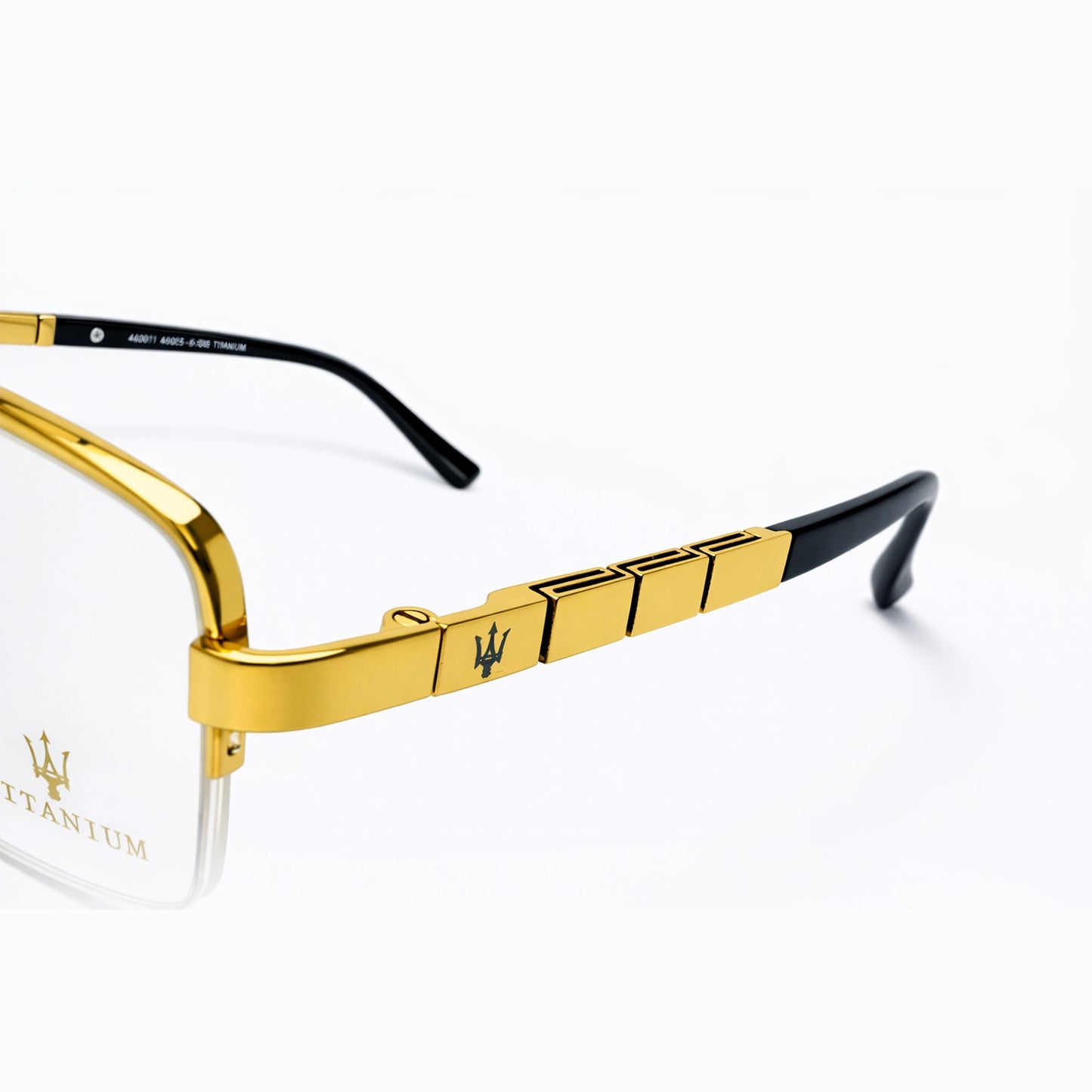 Gold Half Rim Rectangular Eyeglasses - Cartier (Italian)