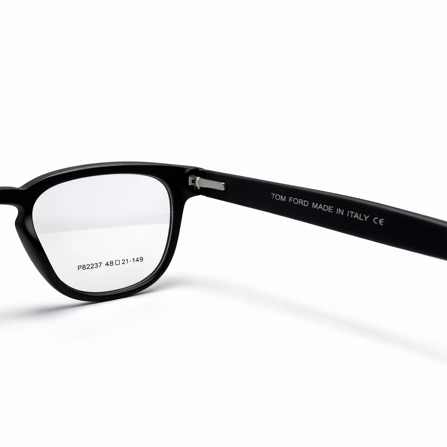 Black Full Rim Round Eyeglasses - Tom Ford