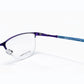 Purple and Blue Half Rim Rectangular Eyeglasses - Dior