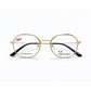 Upanda 3247 – Gold Metal Geometric Round Eyeglasses