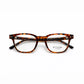 Titan Geometric Eyeglasses – Printed Transparent Brown