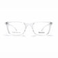 Denson TR1025 Square Eyeglasses – Transparent Crystal White