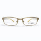 ATSD Rectangular Eyeglasses – Antique Gold