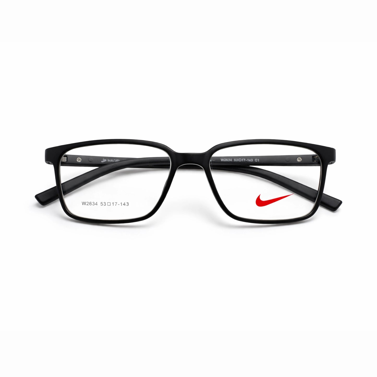 Nike TR90 Rectangular Eyeglasses – Matte Black