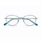 Crystal Blue Oval Round Eyeglasses - COMELY
