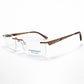 Charmant CHTDE61 Rectangular Eyeglasses – Gold & Brown