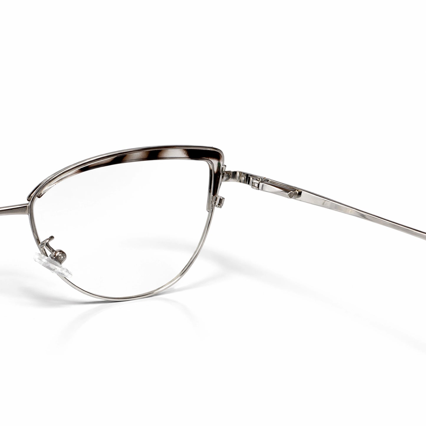Green and Silver Full Rim Cat Eye Eyeglasses - Dior