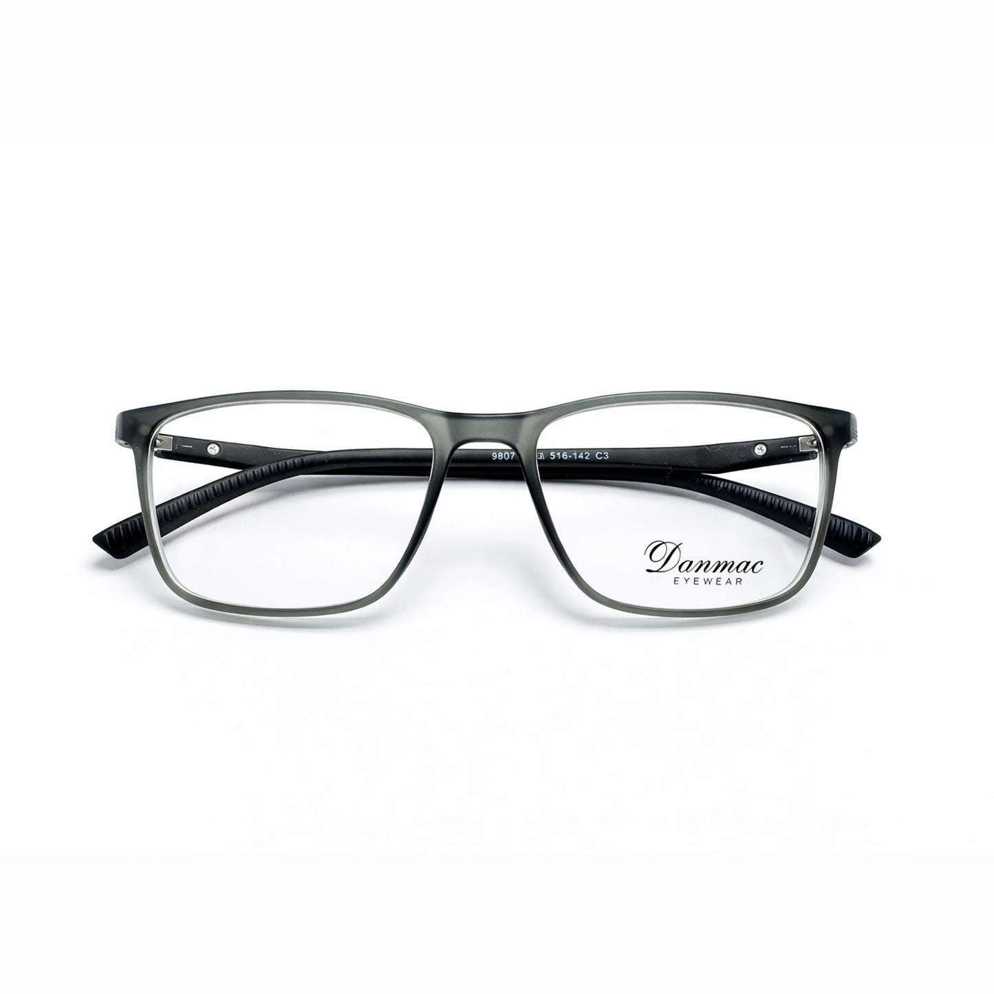Danmac Rectangle Eyeglasses – Matte Black