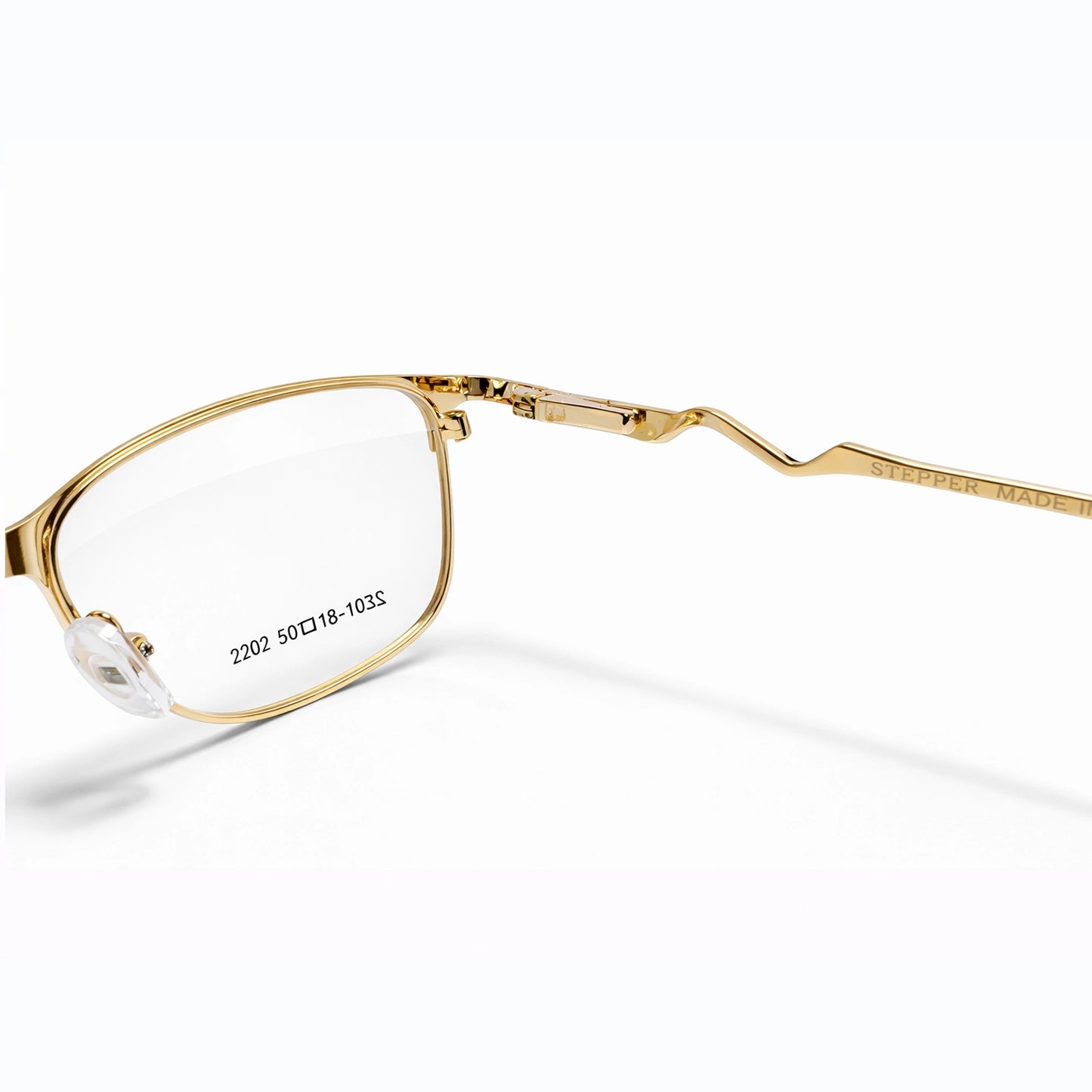 Gold Full Rim Cat Eye Eyeglasses - Stepper Eyewear