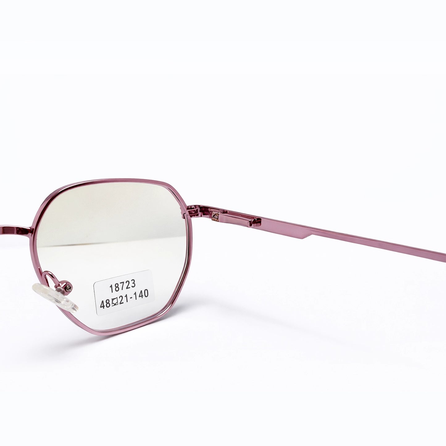 Rose Gold Full Rim Geometric Eyeglasses - Calebb