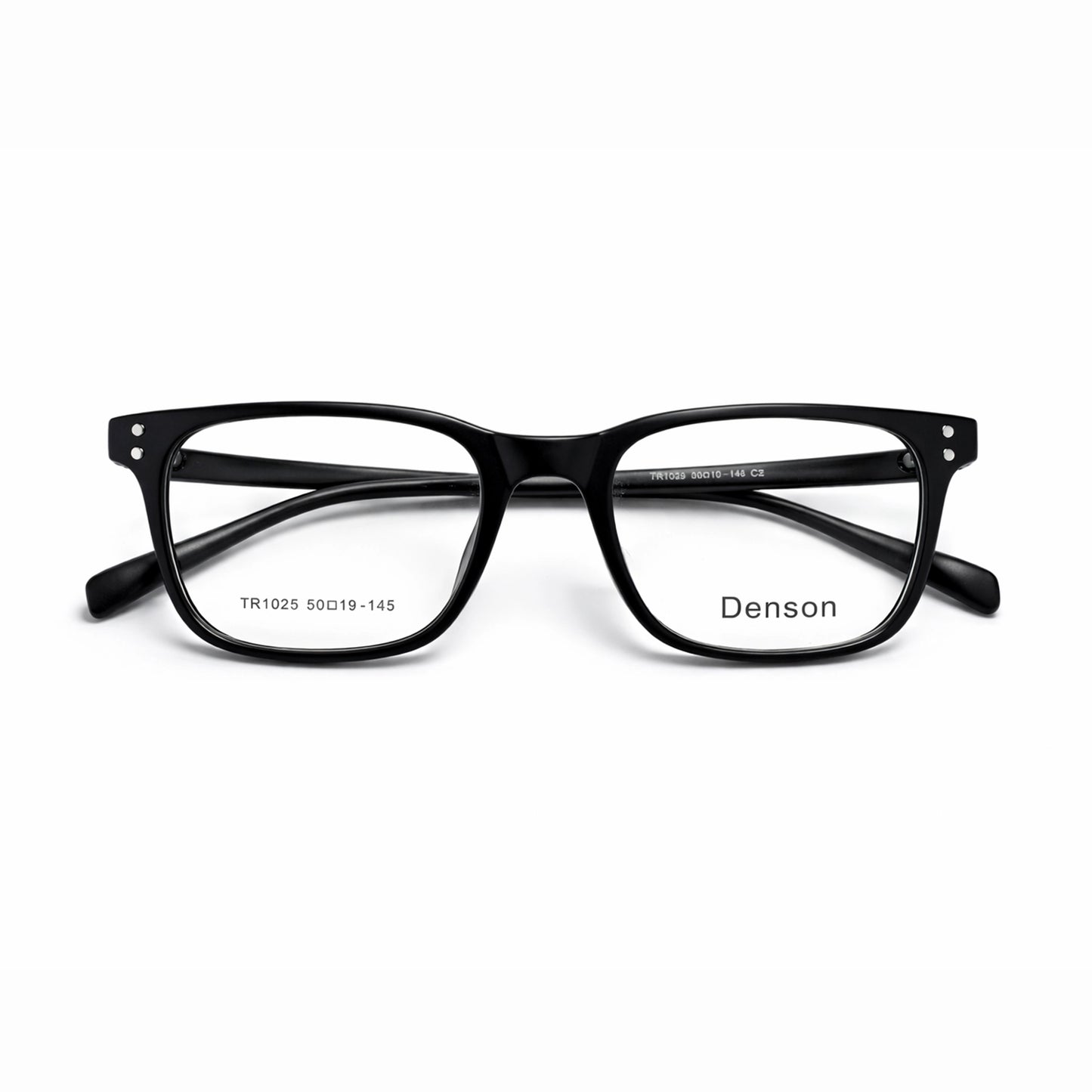 Denson TR1025 Rectangular Eyeglasses – Matte Black