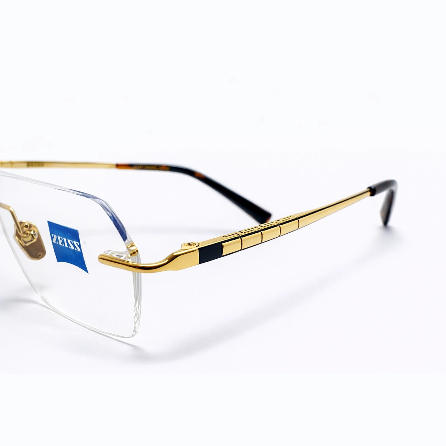 Gold Rimless Hexagonal Eyeglasses - ZEISS