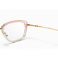 Pink and Gold Full Rim Square Eyeglasses - Dior