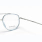 Sky Blue Transparent Full Rim Aviator Eyeglasses - Newland Eyewear