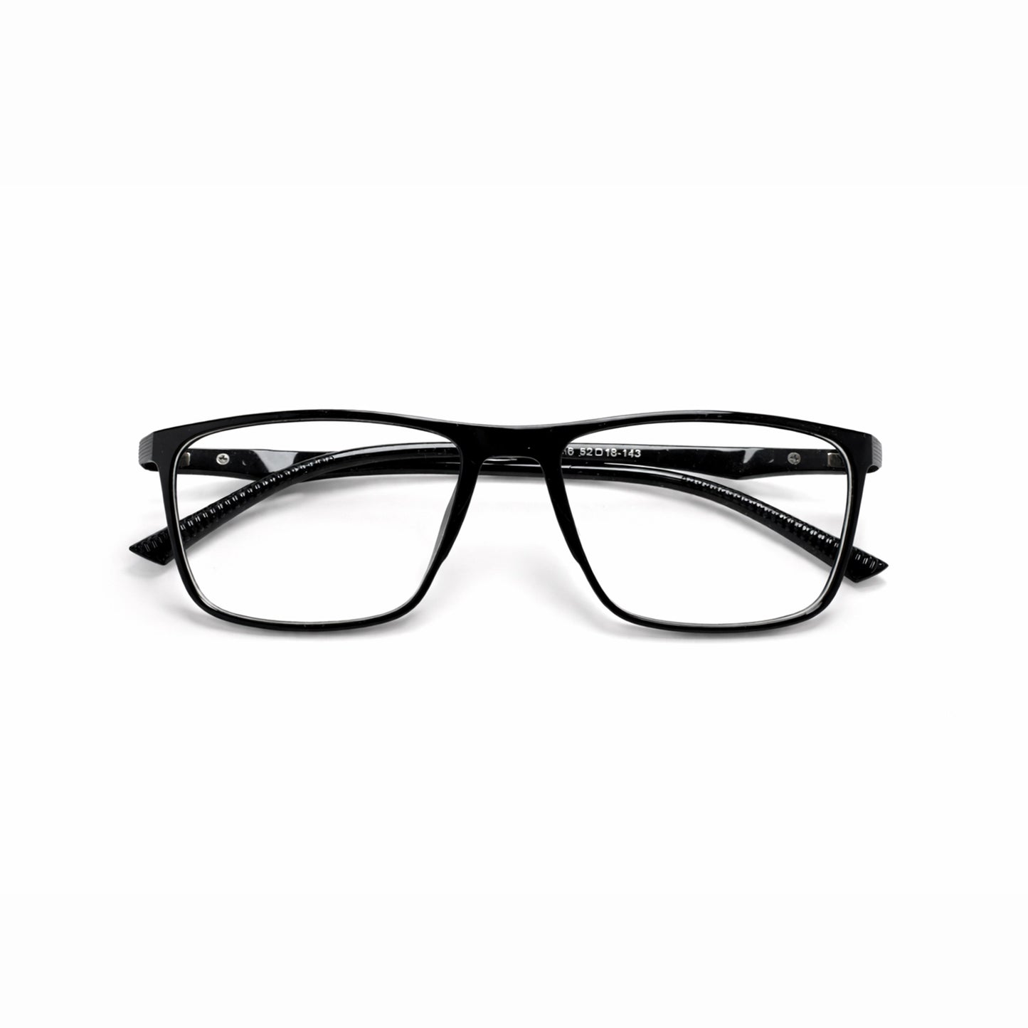Nike W2635 Rectangular Eyeglasses – Glossy Black