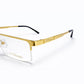 Gold Half Rim Rectangular Eyeglasses - S.T. Dupont Paris