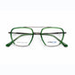Green and Gunmetal Full Rim Aviator Eyeglasses - Stractab Eyewear