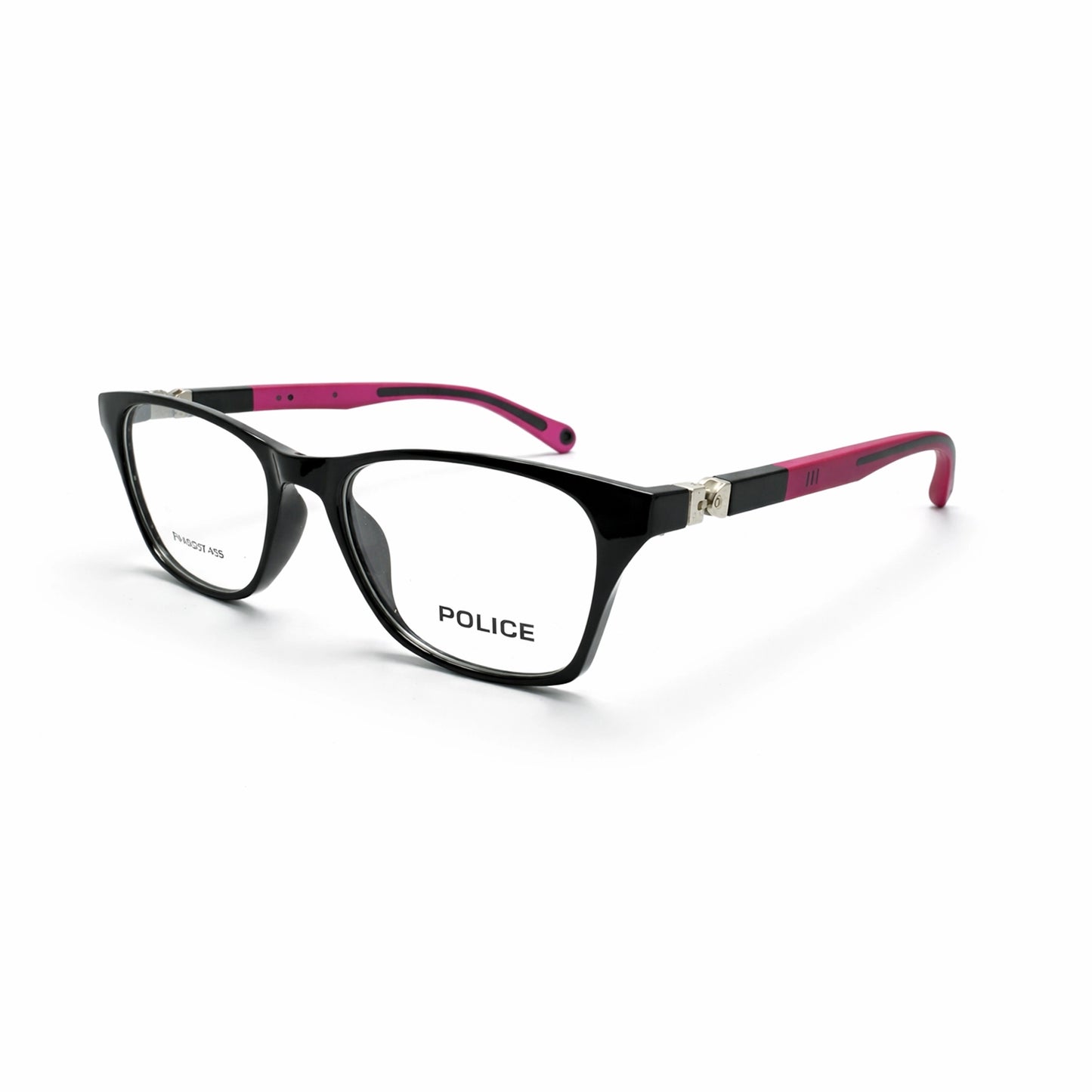Police Sport-Chic Rectangular Eyeglasses