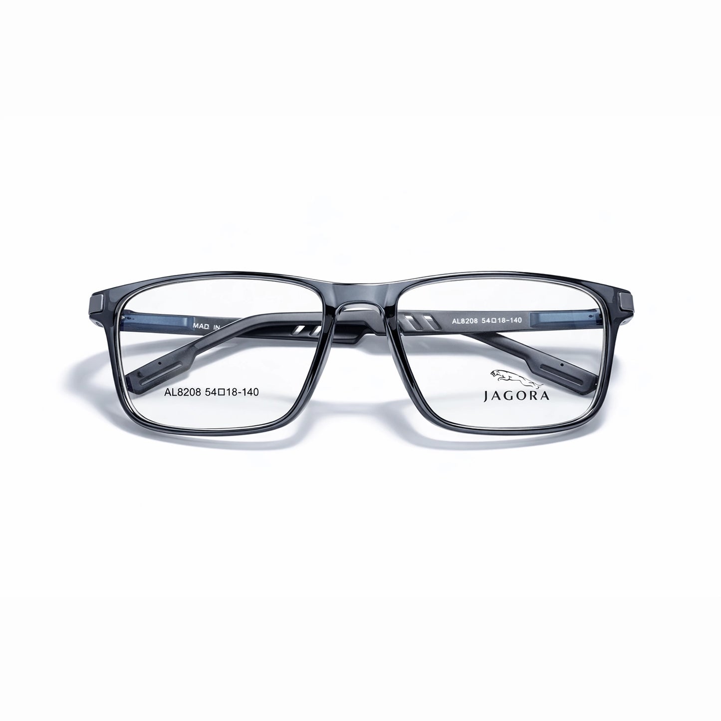 Jaguar TR 90 Rectangle Eyeglasses – Transparent Black