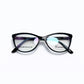 Black and Blue Full Rim Cat Eye Eyeglasses - Danmac