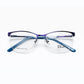 Purple and Blue Half Rim Rectangular Eyeglasses - Dior
